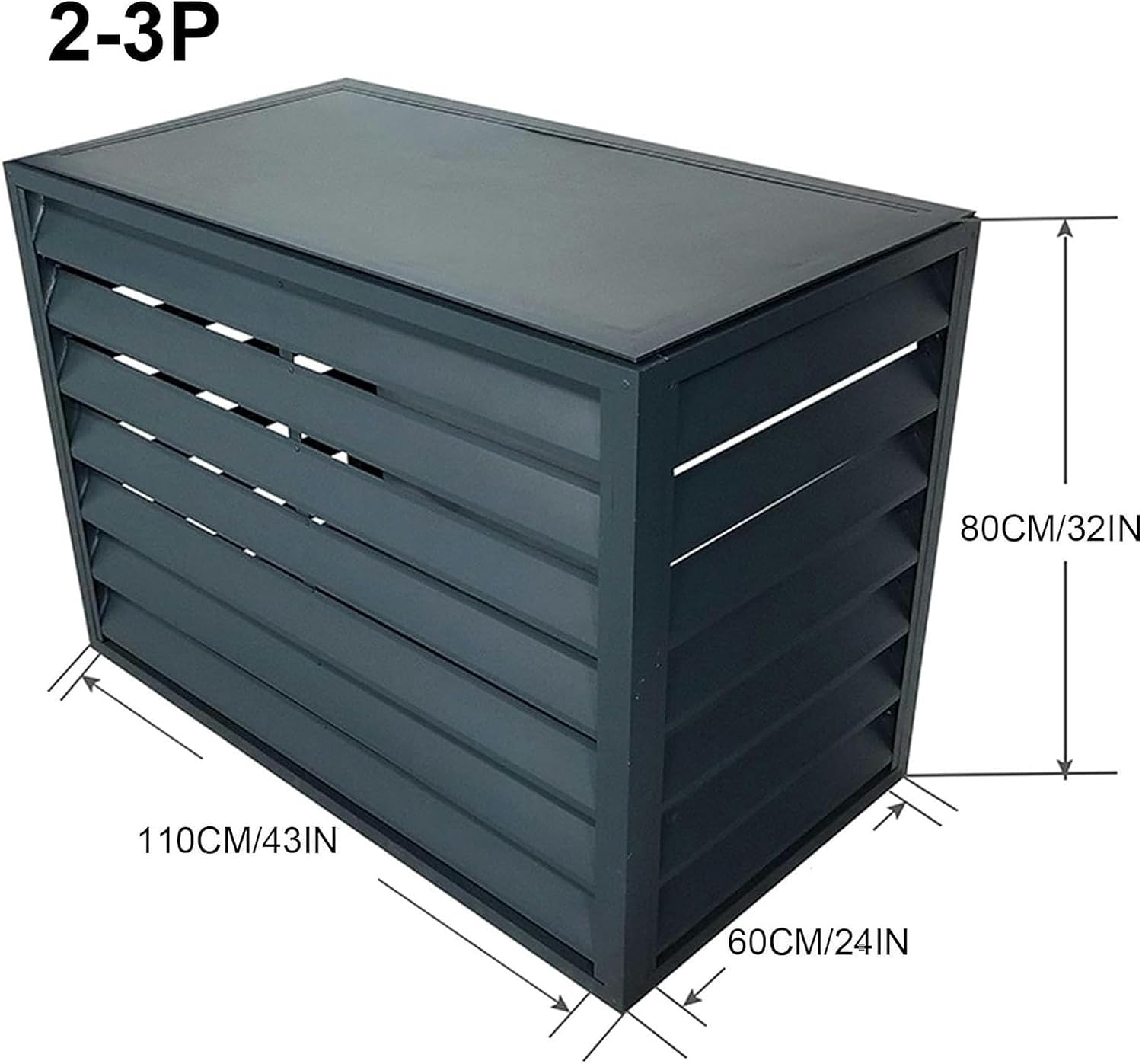  Mini Climatiseur Divisé Et Housse De Pompe à Chaleur – Housse En Aluminium Pour Climatisation Extérieure Pour Unités Séparées, Protection Résistante Aux Intempéries, S'adapte à La Plupart Des Systèmes