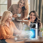  Climatiseur Mobile 9000 BTU Climatiseur Portable, USB 4 En 1 Climatiseur Mobile Avec Déshumidificateur,Rafraîchisseur D'Air Ventilateur Et Mode Nuit - Silencieux Pour Maison/Bureau