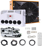 GENERIC Kit De Climatiseur Pour Camping-car, Système Split De Stationnement Avec Volume D'air De 450 M³/h, Refroidissement Rapide Et Silencieux Pour Camions Semi-remorques, Bus Et Caravanes