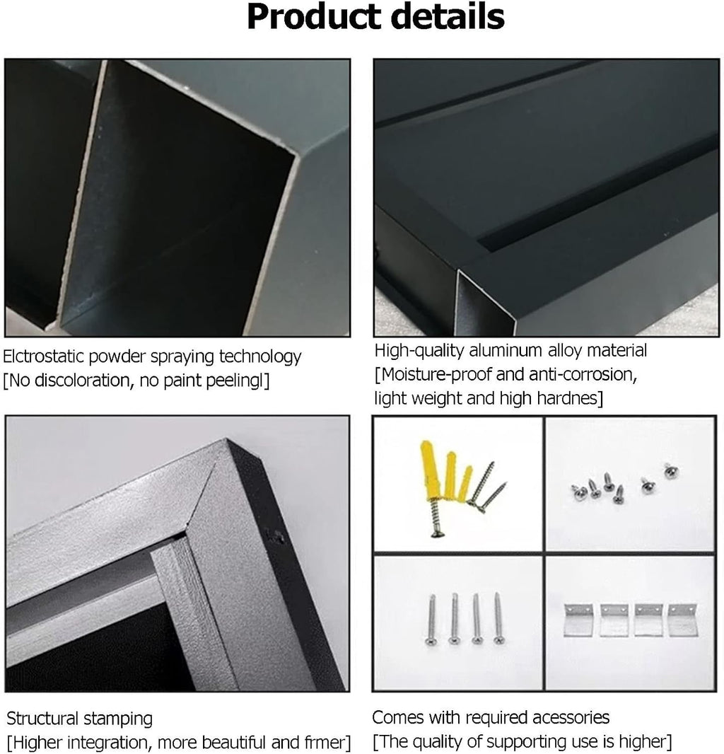 GENERIC Clôture D'intimité Pour Climatiseur Extérieur – Grilles De Protection En Aluminium Pour Climatisation Et Climatisation Résistantes Aux Intempéries