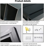 GENERIC Clôture D'intimité Pour Climatiseur Extérieur – Grilles De Protection En Aluminium Pour Climatisation Et Climatisation Résistantes Aux Intempéries