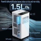 GENERIC Climatiseur Portable De 7 000 BTU, Unité CA Ultra Silencieuse De 30 DB Pour Rafraîchir Les Pièces Jusqu'à 300 M², Ventilateur à 3 Vitesses Avec Déshumidificateur, Mode Veille Et Minuterie