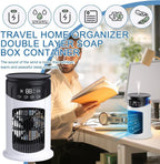  Climatiseur Personnel | Climatiseurs Portatifs À Économie D'Énergie Veilleuse LED | Rafraîchisseur D'Air Évaporatif | 6 Vitesses Réglables | Pour Bureau Voyage Voiture Tente De Camping Salon