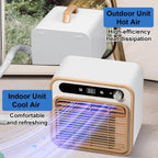  Climatiseur Portable Split, 1500W Unité Alternative Silencieuse Pour Tente RV, Télécommande WiFi, Minuterie 12H, Conception Légère Sans Tuyau, 40dB Refroidissement à Faible Bruit Avec Filtre Rafraîchi