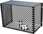 GENERIC Housse De Climatiseur Extérieur - Bouclier En Aluminium Résistant Aux Intempéries, Support De Fleurs Polyvalent Pour Jardin, Clôture Pour Unités Extérieures (couleur : A2, Dimensions : 109 X 56 X 80