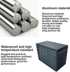  Housse D'unité De Climatisation Extérieure En Aluminium Et Protection De Pompe à Chaleur, Housse De Climatiseur Divisée Pour Réduction Du Bruit Et Support De Plantes, Bouclier Résistant Aux