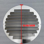  Couvercle De Climatiseur Couvercle De Grille à Persiennes De Sortie D'air, Grilles De Déflecteur D'air Pour Unité Extérieure De Climatiseur, Empêchant Le Soufflage Direct (diameter 48cm)