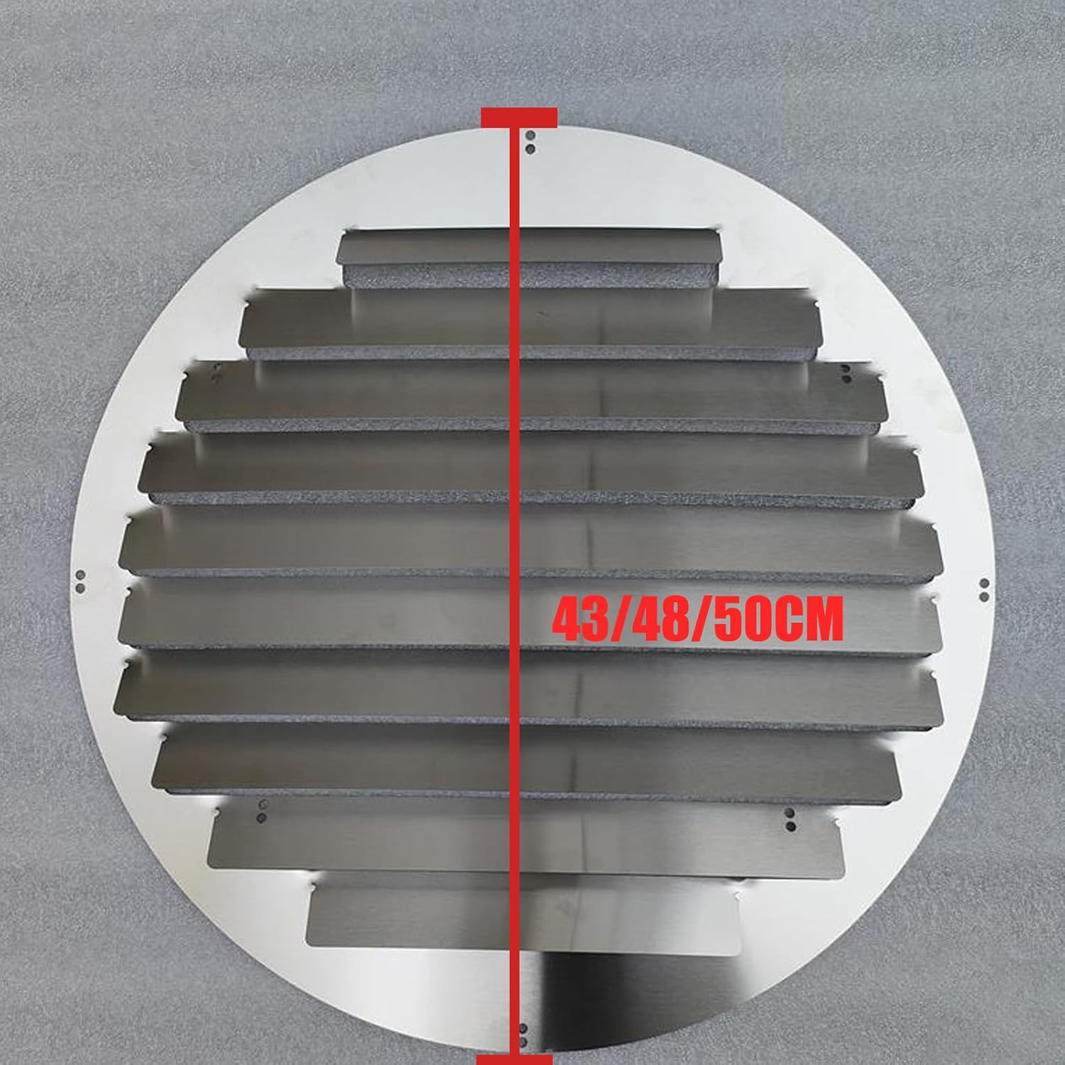  Couvercle De Climatiseur Couvercle De Grille à Persiennes De Sortie D'air, Grilles De Déflecteur D'air Pour Unité Extérieure De Climatiseur, Empêchant Le Soufflage Direct (diameter 48cm)
