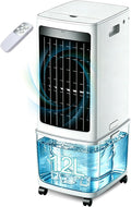 GENERIC Refroidisseur D'air Portable 12L, Refroidisseur évaporatif Avec Télécommande, Ventilateur De Tour Sans énergie D'économie D'énergie De 45W, Minuterie 7.5H, Oscillation Silencieuse, Unité De Climatisat