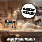 GENERIC Support Mural Pour Meuleuse D'angle | Tournevis Outils électriques Organisateur à 2 Fentes Pour Atelier, établi, Panneau Perforé Latéral, Garage