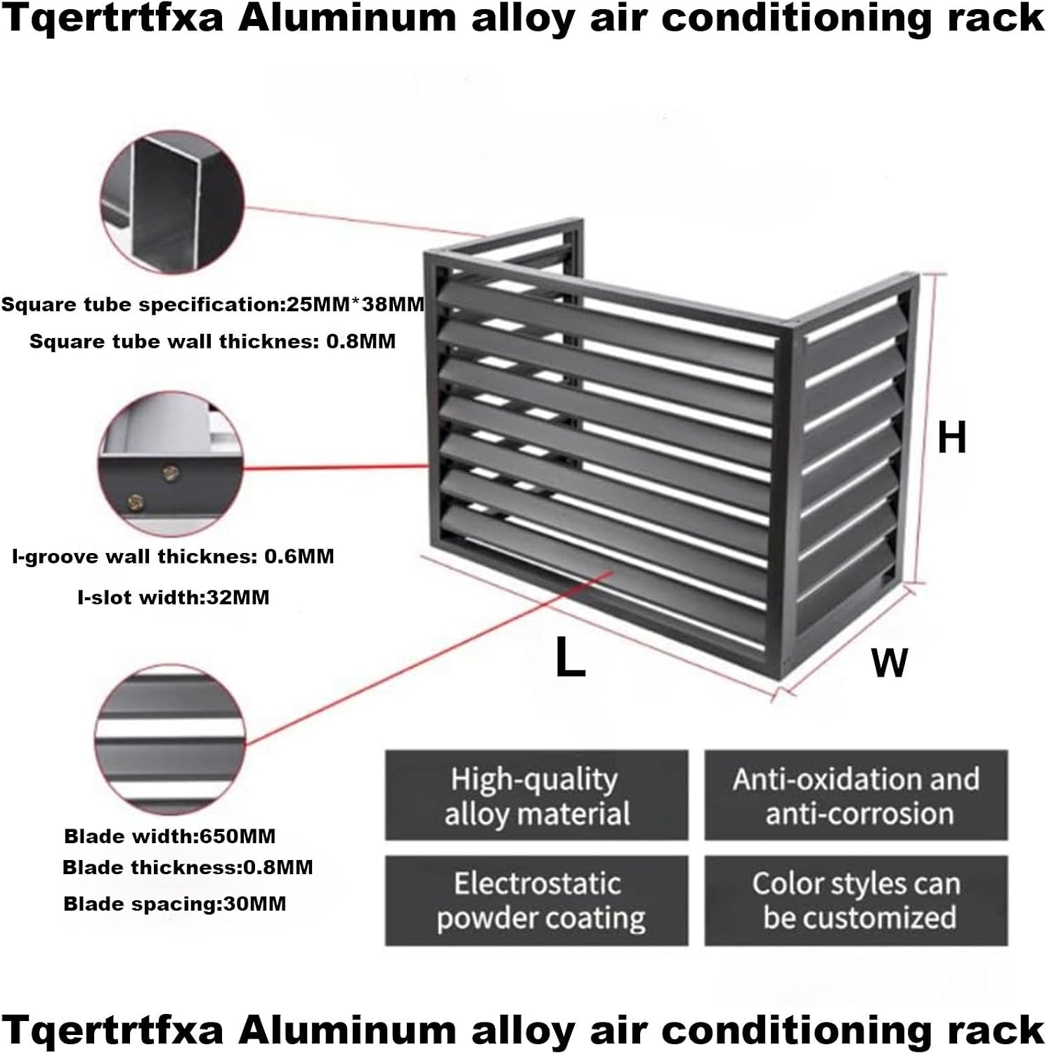  Housse En Aluminium Pour Climatiseur – Protection Pour Pompe à Chaleur Extérieure Résistante Aux Intempéries – Clôture Marron élégante Pour Dissimuler Les Unités, Idéale Pour Une Utilisation En