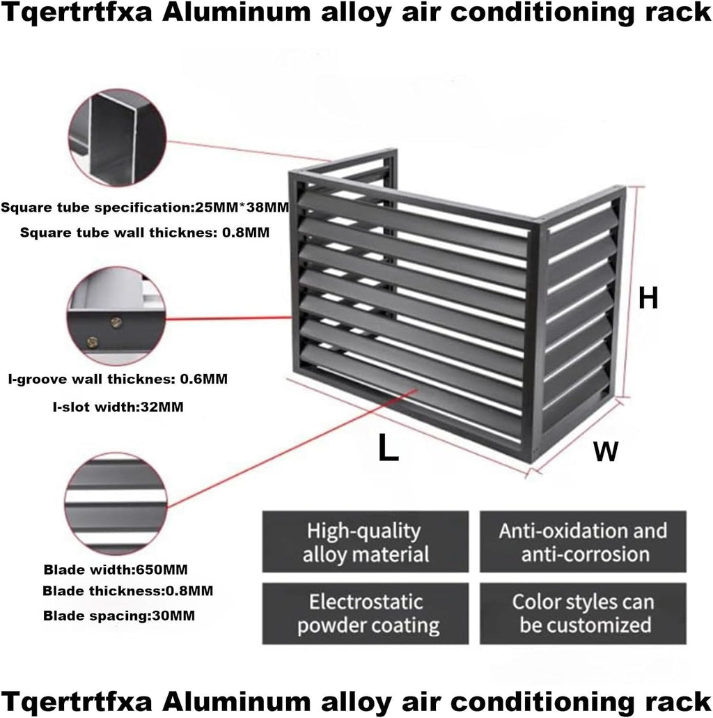  Housse En Métal Robuste Pour Climatiseur Extérieur – Protection Résistante Aux Intempéries – S'adapte à La Plupart Des Unités AC Standard – Idéal Pour Une Utilisation Toute L'année