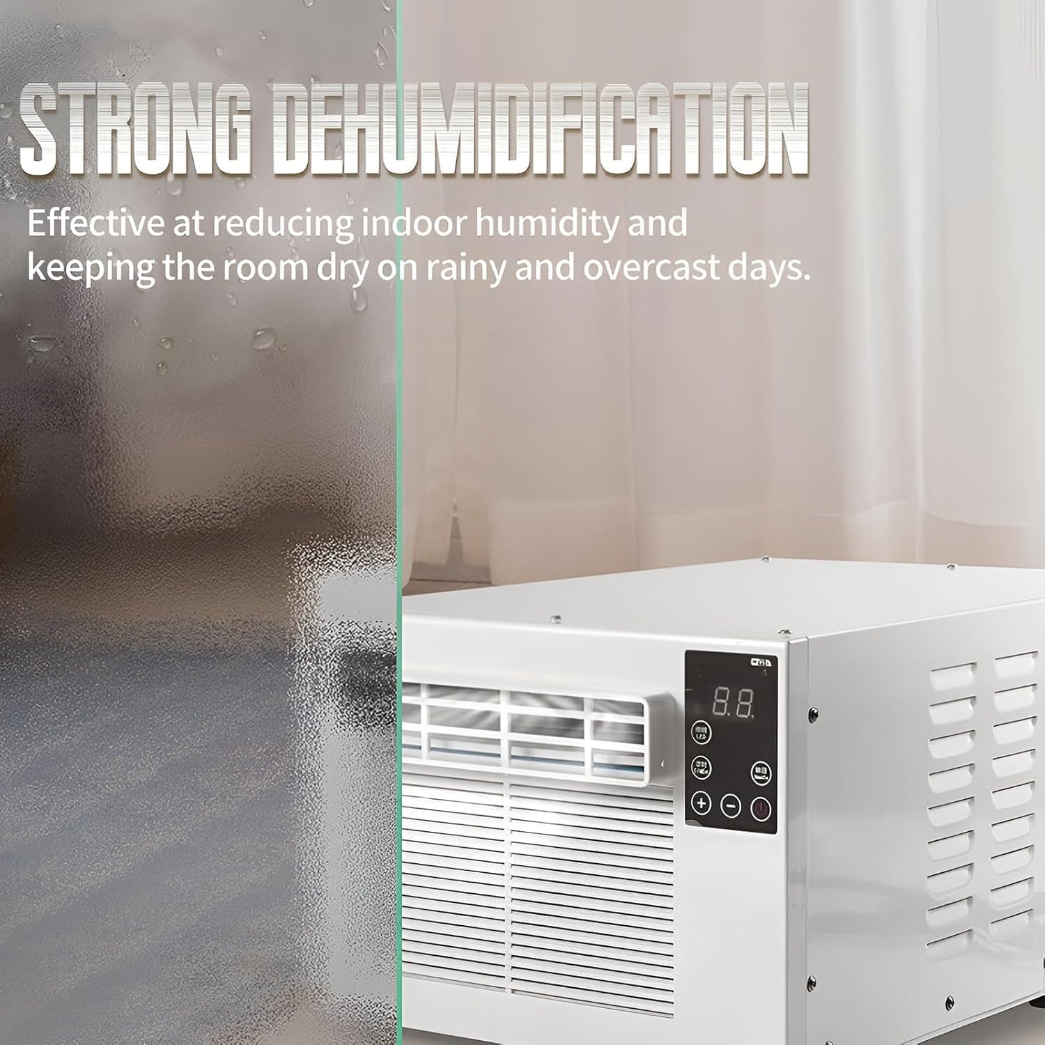 Unité De Climatisation Portable, 550W Refroidissement Personnel Et Déshumidificateur Pour Chambre à Coucher, Dortoir, Location, Cuisine.Refroidissement Rapide, Fonctionnement Calme, Équipé En Énergie,
