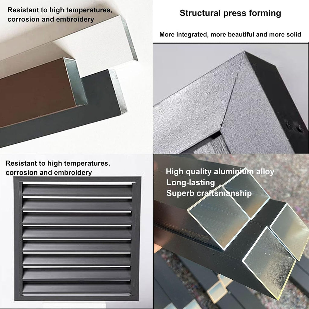 GENERIC Housse En Aluminium Pour Climatiseur Extérieur – Protection Contre Les Intempéries – Protection Contre Les Intempéries – Clôture AC Pour Unités Extérieures – Idéale Pour Une Utilisation Toute L'année