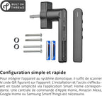  Poignée De Fenêtre SIEGENIA Intelligente Gén. 2 Anthracite De Sécurité – Compatible Avec Matter Pour L'intégration Dans Les Réseaux Smart Home Avec Surveillance D’état
