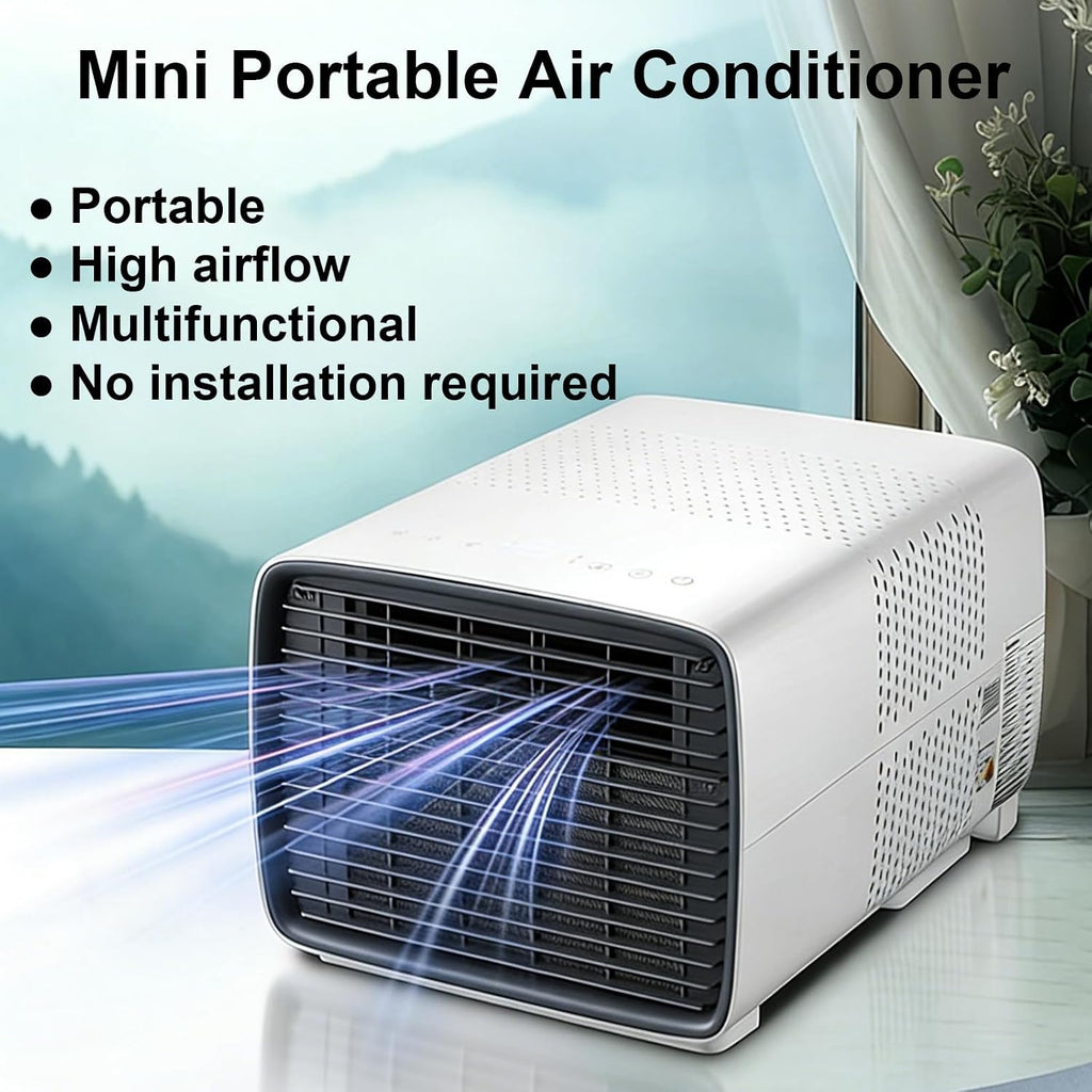  Climatiseur Portable, Refroidissement Rapide Pour Tente, Faible Niveau Sonore, Pour Chambre, Cuisine, Location De Vacances, Dortoir