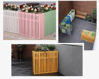 GENERIC Housse En Bois Massif Pour Climatiseur Et Support De Plantes, Anti-corrosion Pour Unités Extérieures, 100 X 30 X 60 Cm – Idéal Pour Dissimuler Les Unités De Climatisation Et Améliorer L'esthétique Du