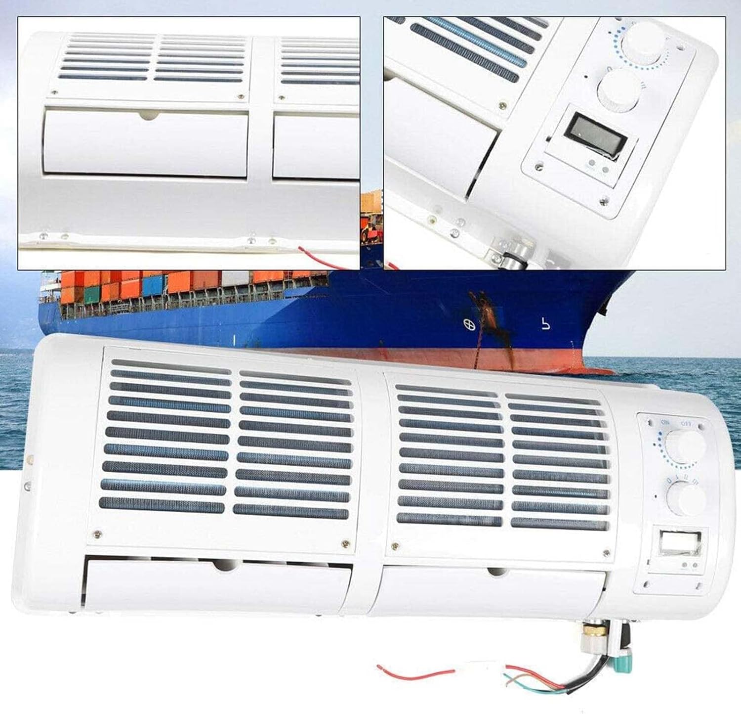  Ventilateur De Refroidissement De Climatisation Suspendu Pour Camion De Voiture Climatiseur De Voiture Mural Universel Pour Camion De Caravane De Climatiseur De Voiture Mural,12v