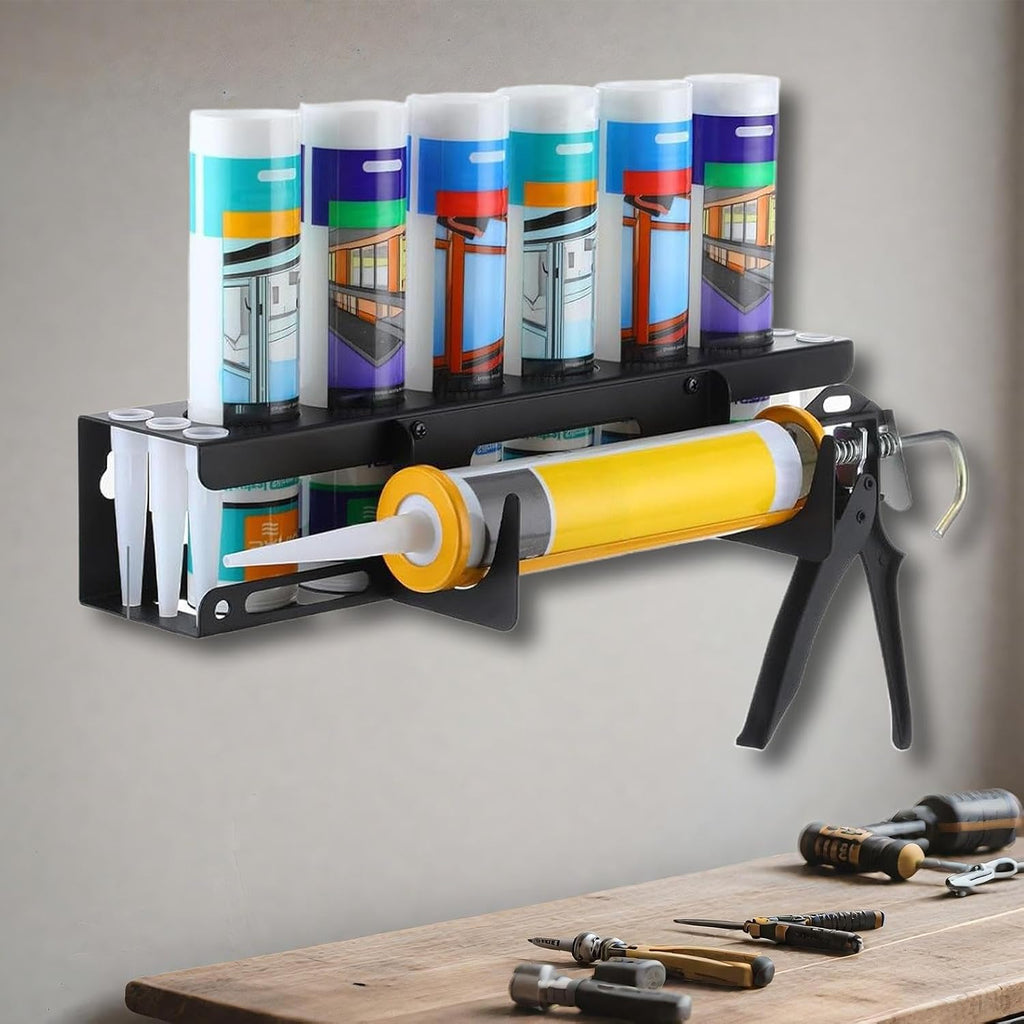  Organisateur De Mastic, Organisateur Mural Pour Tubes De Mastic D'Atelier, Rangement Pour Outils De Professionnels En Rénovation Et Maintenance