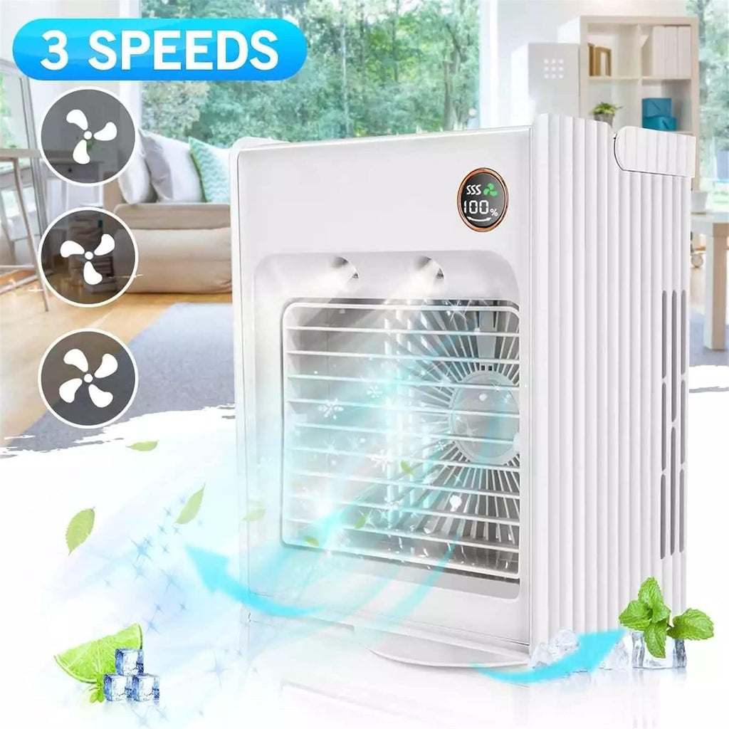  DieffematicKTY Climatiseur Mobile Mini Portable Air Conditioner Fan Atomizing Desktop USB Air Cooling Fan Air Cooler Humidifier For Home Outdoor