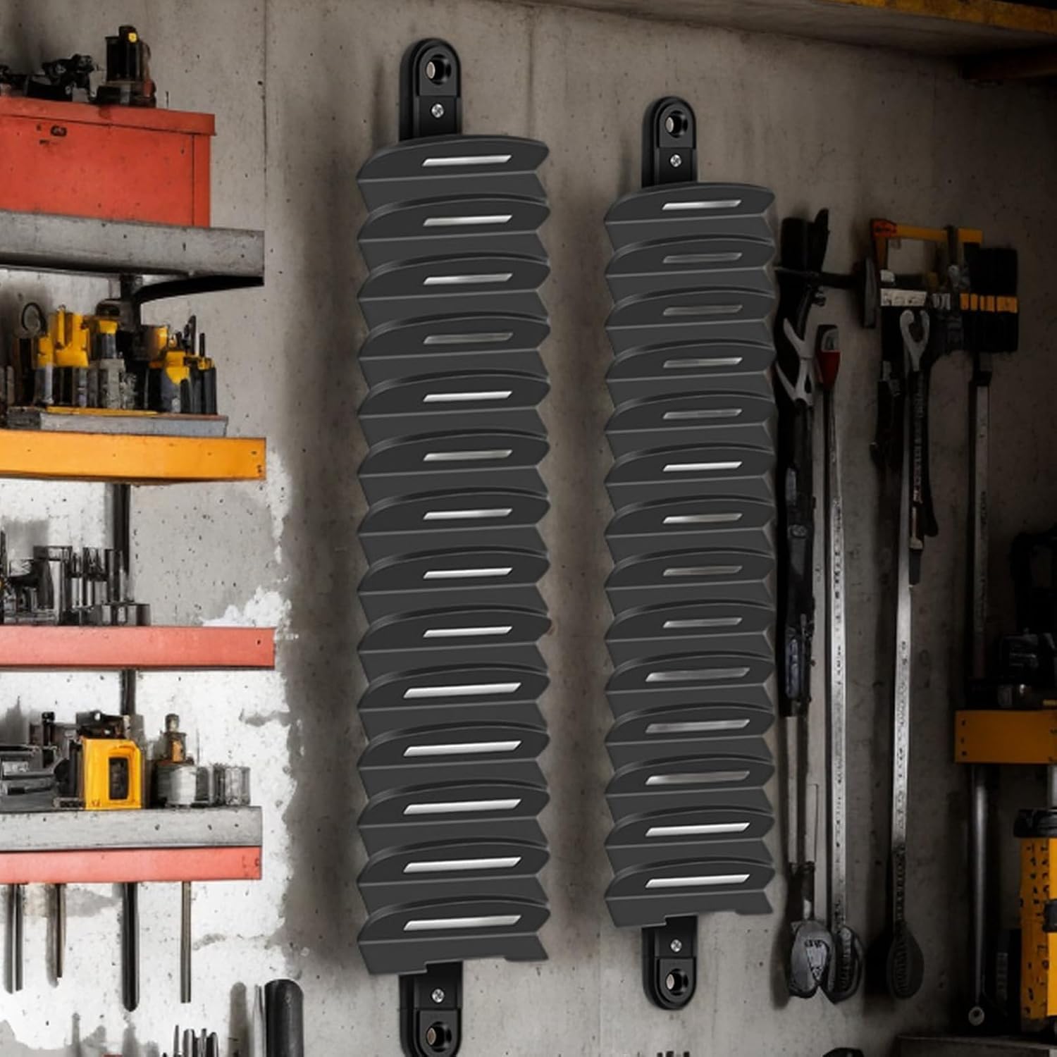  Générique Porte-Clés à Outils, Support Mural Pour Clés à Crémaillère, Accessoire Polyvalent De Fixation Pour Boîte à Outils - Débutants, Passionnés Et Utilisateurs