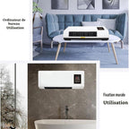  Climatiseur Split, Climatiseur Multifonction 2 En 1, Climatiseur Mural Portable 1800 W, Climatiseur Portable Avec Télécommande For La Maison Et Le Bureau