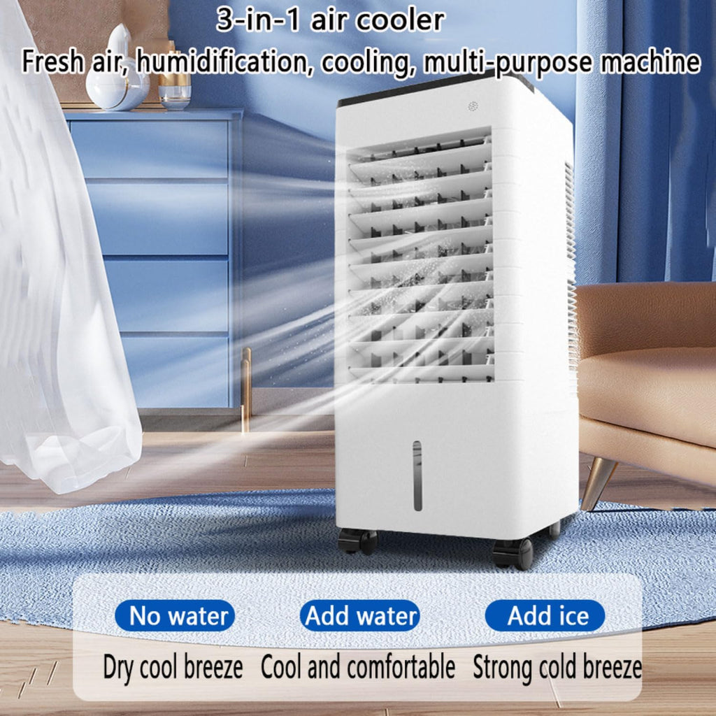 GENERIC Climatiseur Portable 3 En 1 Sans Fenêtre Avec Grand Réservoir D'eau, 4 Blocs Réfrigérants, Minuterie 12 H, 3 Vitesses, Ventilateur Sans Conduit D'évacuation Pour La Maison Et Le Bureau.