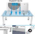  Support De Climatisation Robuste Pour Mini Climatiseurs Sans Conduit – Capacité De 204 Kg – Installation Facile Idéal Pour Les Solutions De Refroidissement