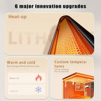  Climatiseur Portable 2000 W, Mini Climatiseur Mural Split 2 En 1, Ventilation Et Chauffage Naturels Rapides For Chambre Et Bureau à Domicile(B)