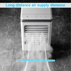 GENERIC Refroidisseur D'air Portable 40L Avec Ventilateur à Air évaporatif à Distance à 3 Vitesses Pour Chambre De 300 Pieds Carrés, Garage, Extérieur.Humidifiant Silencieux Avec Cristaux De Glace Et Roues, U