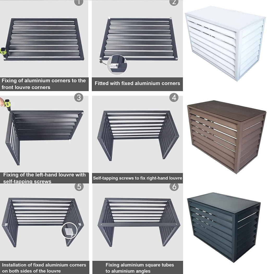  Housse De Climatiseur D'extérieur Résistante Aux Intempéries, Ajustement Universel Pour Clôture, Protection Intérieur/extérieur, Idéale Pour Toutes Les Conditions Météorologiques