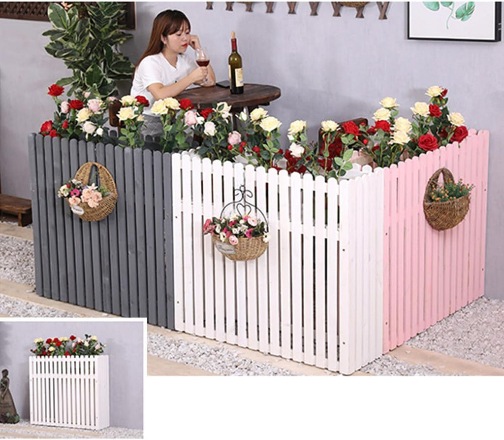 GENERIC Clôture En Bois Massif Pour Climatiseur – Housse Anti-corrosion Et Support Pour Plantes Pour Unités Extérieures 100 X 30 X 60 Cm – Cachez Et Protégez Les Unités De Climatisation