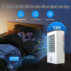 GENERIC Climatiseur Portable 3 En 1 Sans Fenêtre Avec Grand Réservoir D'eau, 4 Blocs Réfrigérants, Minuterie 12 H, 3 Vitesses, Ventilateur Sans Conduit D'évacuation Pour La Maison Et Le Bureau.