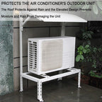  Support Climatiseur Exterieur Avec Auvent, Support De Montage Pour Climatiseur, Capacité De Charge Jusqu'à 200 Kg, Pour Clim Split Et Pompes à Chaleur