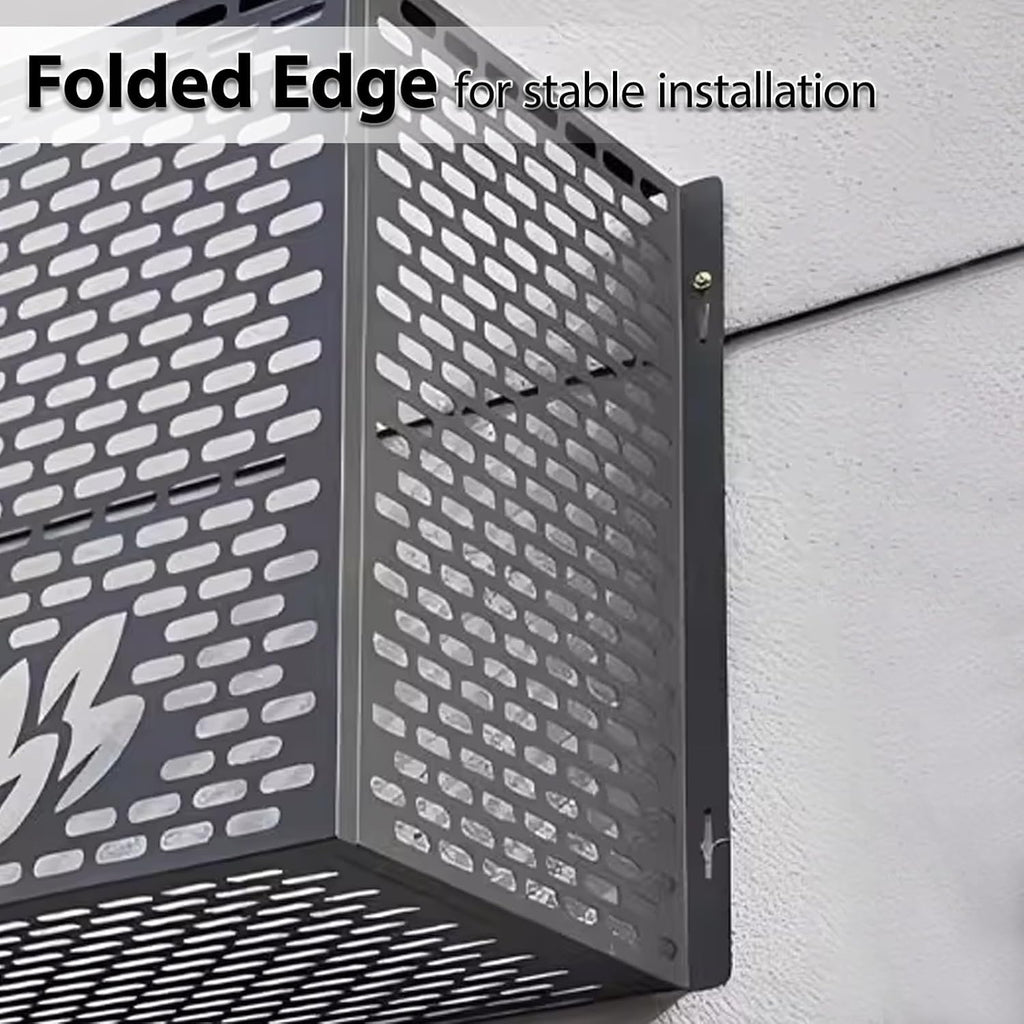 GENERIC Housse De Climatiseur Extérieur - Bouclier En Aluminium Résistant Aux Intempéries, Support De Fleurs Polyvalent Pour Jardin, Clôture Pour Unités Extérieures (couleur : A2, Dimensions : 109 X 56 X 80