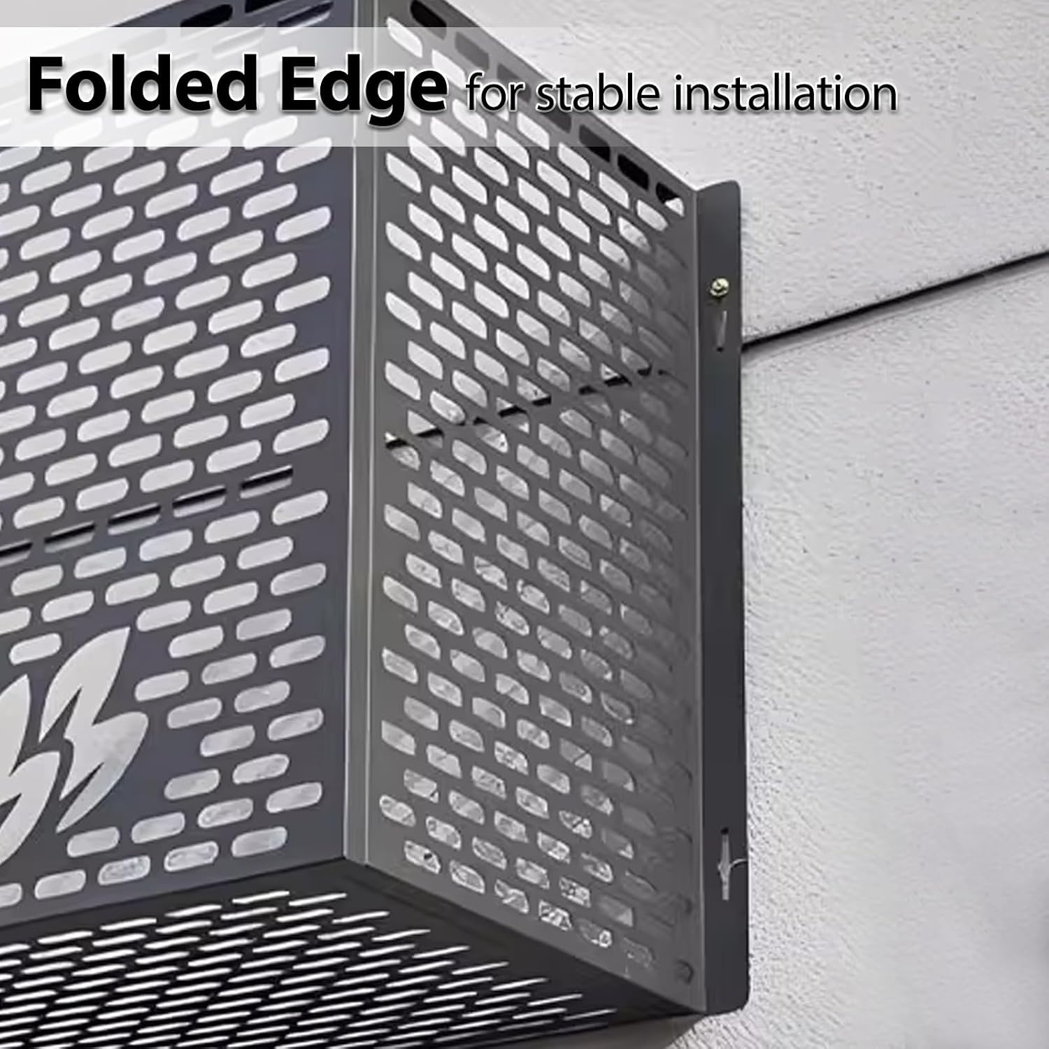 GENERIC Housse De Climatiseur Extérieur - Bouclier En Aluminium Résistant Aux Intempéries, Support De Fleurs Polyvalent Pour Jardin, Clôture Pour Unités Extérieures (couleur : A2, Dimensions : 109 X 56 X 80