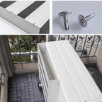GENERIC Déflecteur D'unité Extérieure Pour Climatiseur, Couvercle D'aération Revêtu De Zinc, Bouclier De Sortie D'air, Protection De Ventilation Durable Pour Une Protection Et Une Efficacité Accrues