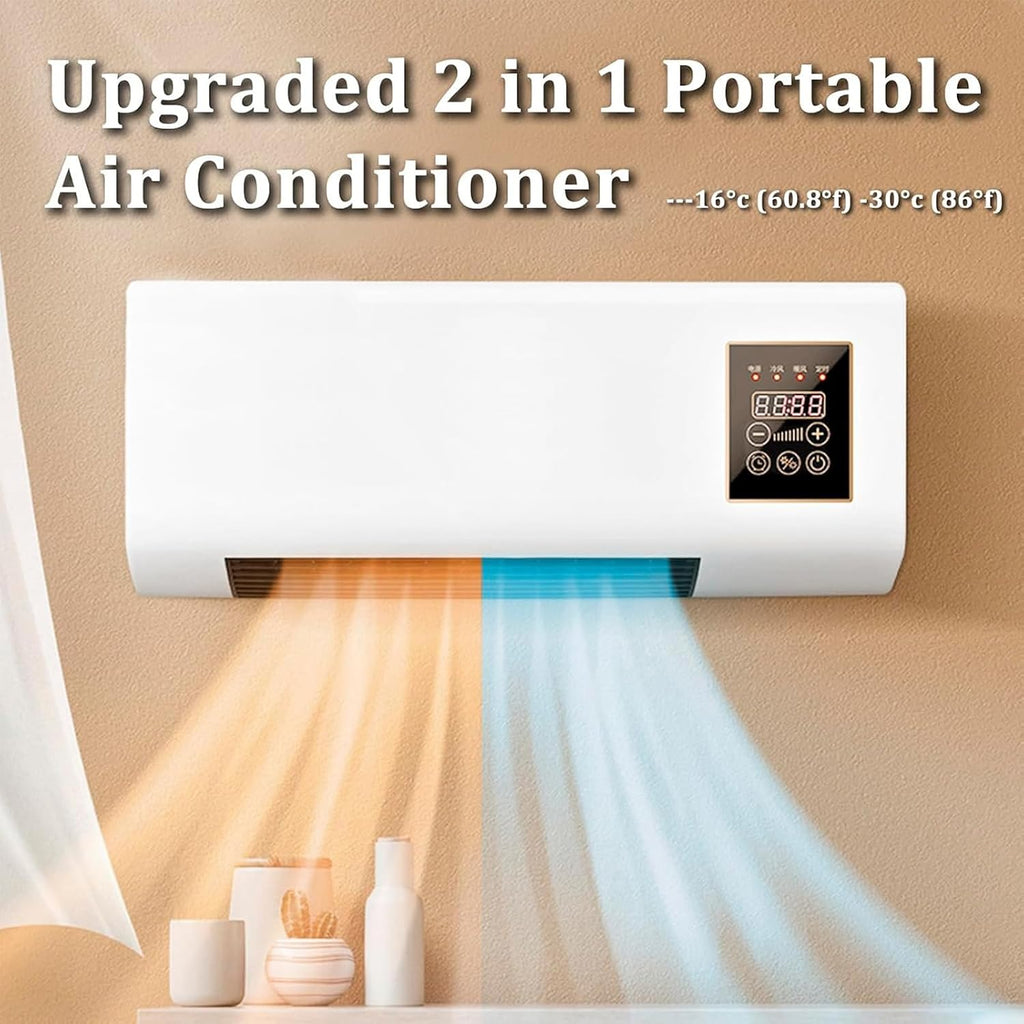 GENERIC Refroidisseur Portable De Mini Ventilateur De Bureau Pour Le Bureau à Domicile, Contrôle De Climat Ultra Silencieux Avec Télécommande Et Minuterie, Aucune Installation Requise De Climatisation Personn