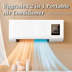 GENERIC Refroidisseur Portable De Mini Ventilateur De Bureau Pour Le Bureau à Domicile, Contrôle De Climat Ultra Silencieux Avec Télécommande Et Minuterie, Aucune Installation Requise De Climatisation Personn