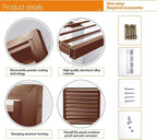 GENERIC Housse De Protection En Aluminium Pour Climatiseur D'extérieur – Couvercle De Protection Pour Condensateur, étagère De Rangement Et Présentoir Pour Plantes, Outils De Jardin, Clôture D'intimité Pour