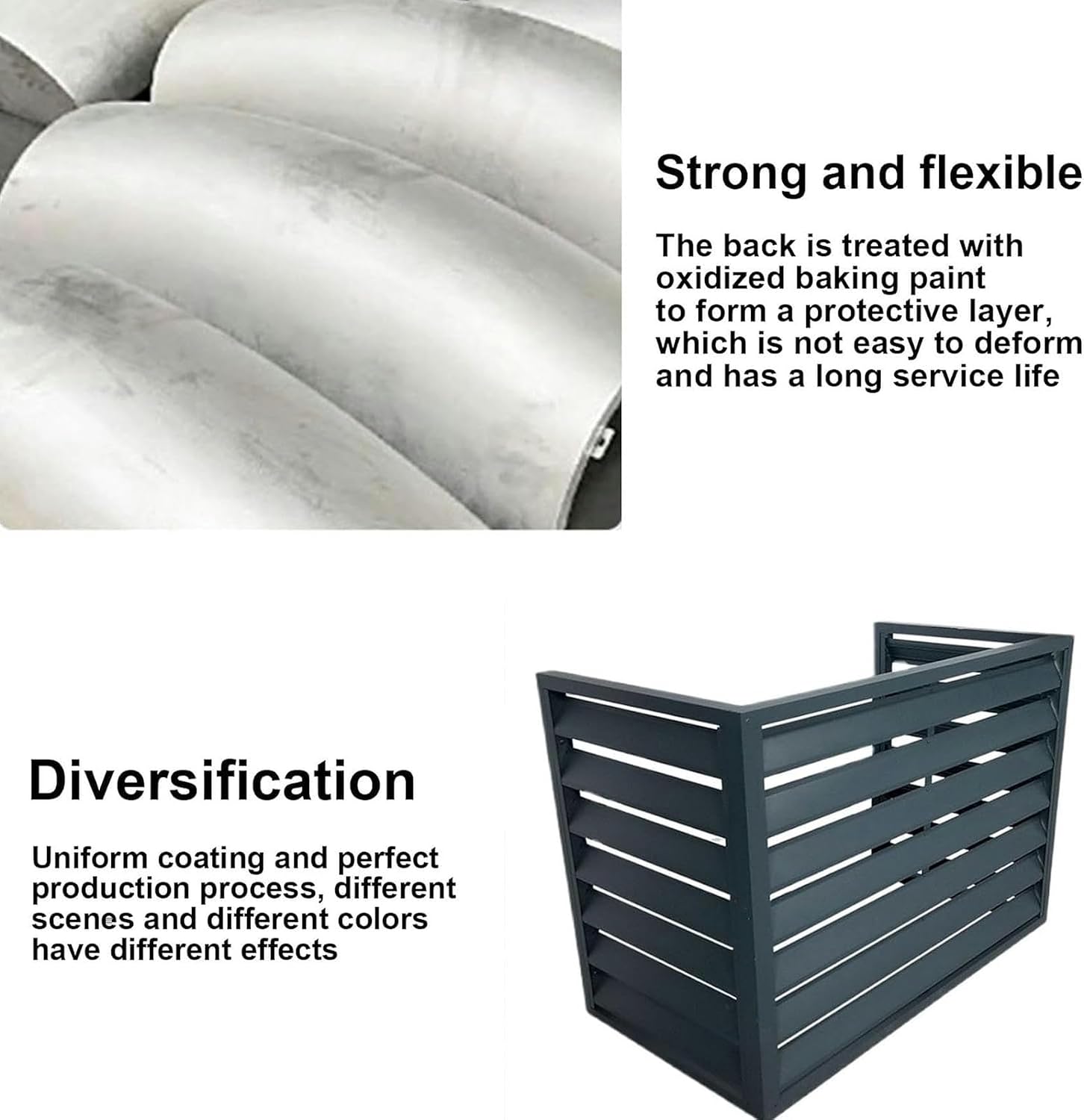  Mini Housse De Climatiseur Divisée En Extérieur, Coque Antivol En Aluminium, Réduction Du Bruit Pour Pompe à Chaleur Et Unités Extérieures, Protection Contre Les Intempéries, Utilisation En Intérieur