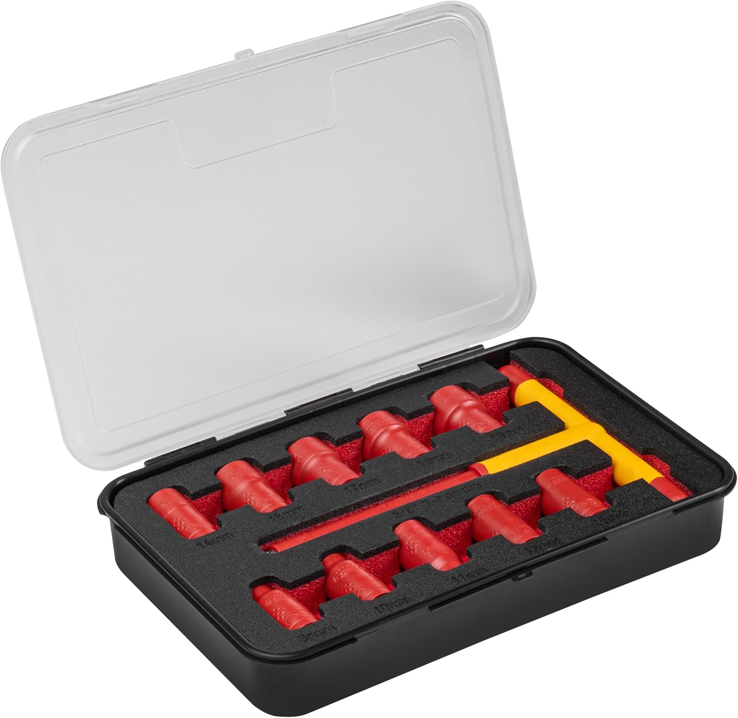  HÖGERT TECHNIK Lot De 12 Outils électriciens Isolés 1000 V Tournevis Manuel, Tournevis Plat Et Cruciforme, Pinces, Test De Tension, Coffret En Plastique