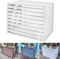 GENERIC Housse De Climatiseur Blanche 1,5P – Boîtier Décoratif D'extérieur Avec Support à Fleurs Pour Cacher Et Protéger Votre Unité De Climatisation