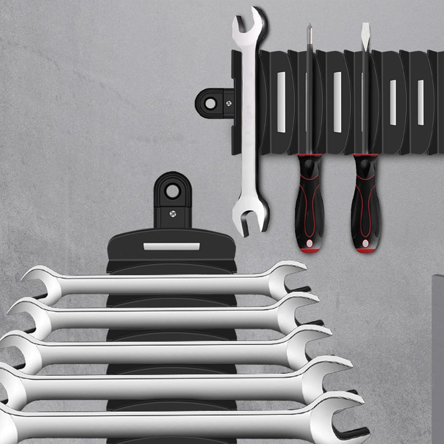  Générique Porte-Clés à Outils - Plateau De Rangement Pour Outils Avec Support Aimanté,Support Réglable Pour Atelier Garage Et
