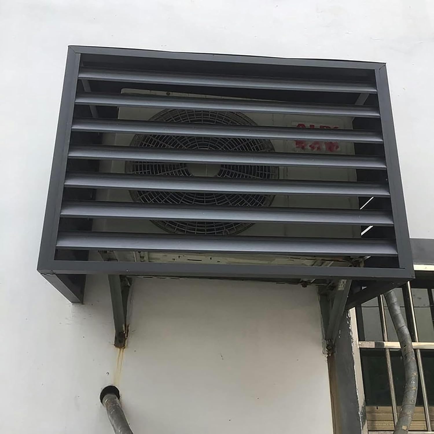  Housse De Protection Pour Climatiseur Extérieur En Aluminium - Protection Contre Les Intempéries Pour Climatisation Et Pompe à Chaleur - Idéale Pour Les Unités Extérieures (couleur)