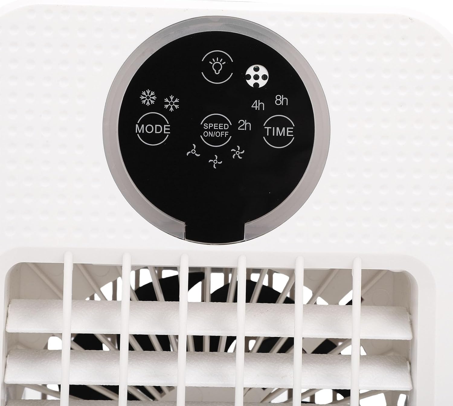  Climatiseur Portable 4 En 1, 700 Ml, Refroidisseur D'air Par évaporation, Humidificateur, Mini Ventilateur De Refroidissement Personnel De Bureau Avec 3 Vitesses, 7 Couleurs De Lumière Et