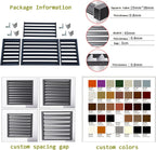 GENERIC Écran De Clôture Pour Climatiseur Extérieur Et Support De Fleurs - Coque En Alliage D'aluminium Résistant Aux Intempéries Pour Unité De Climatisation - Support De Plante En Métal Anti-corrosion