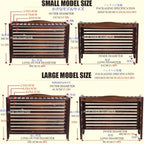 GENERIC Écran De Clôture En Bois Robuste Pour Climatiseur - Étanche - Installation Facile - Durable - Protection De La Vie Privée - Design élégant Pour Unité De Condensation AC