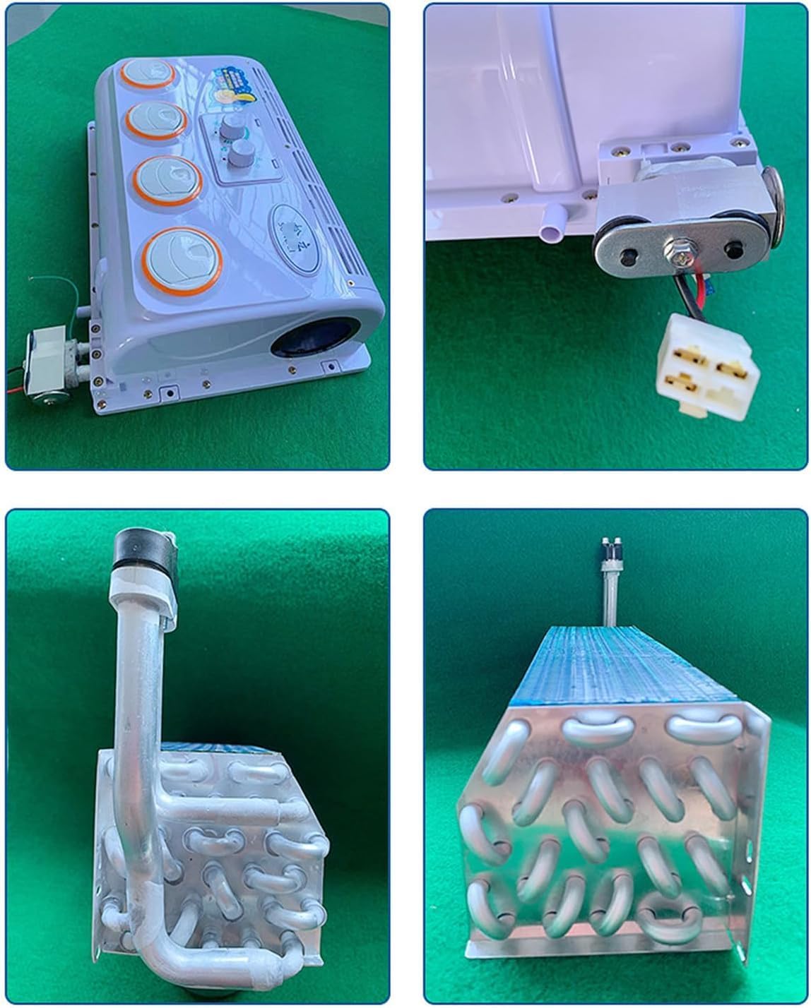 GENERIC Climatiseur RV Portable 12V, Capacité De Refroidissement 390L, Sans Consommation De Carburant, Comprend L'unité Intérieure Et La Télécommande