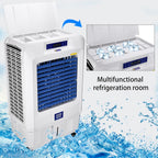  Refroidisseur D'air Par Évaporation, Refroidisseur De Marais À 3 Vitesses Avec Minuterie Et Réservoir D'eau, Climatiseur Portable Sans Fenêtre Pour Chambre Et Bureau